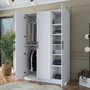 Hanah Home Armario Blanco con Estanterías